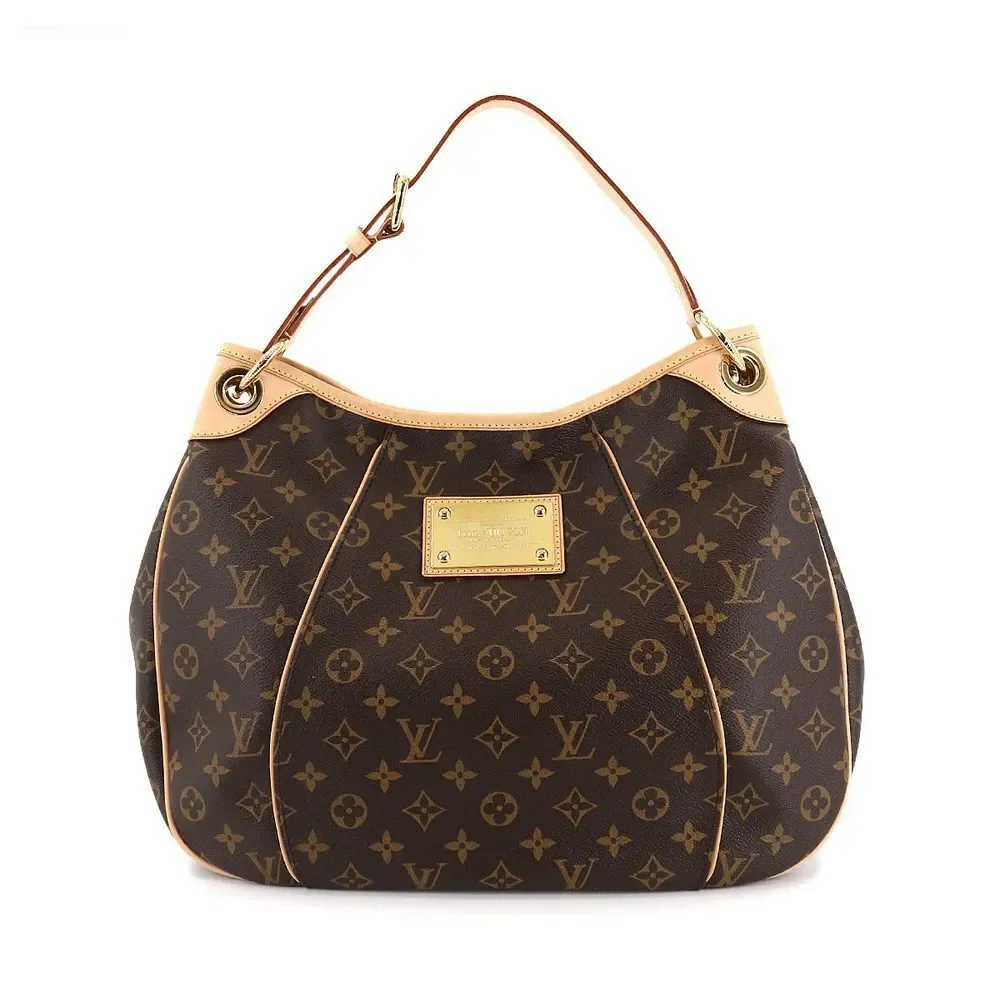 Louis Vuitton Monogram Galliera PM Shoulder Bag Brown Gold Hardware